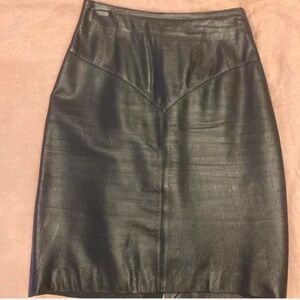 Black Leather Skirt